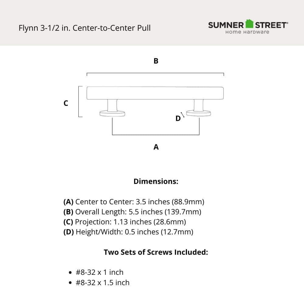 Flynn 3 1/2" Center to Center Bar Pull