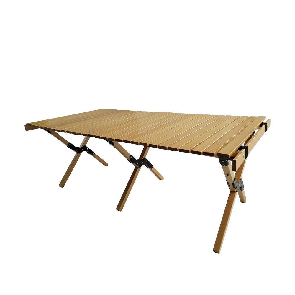 Multi-Function Wooden Foldable Portable Patio Dining Table, Naturalindoor And Outdoor Universal ,Natural