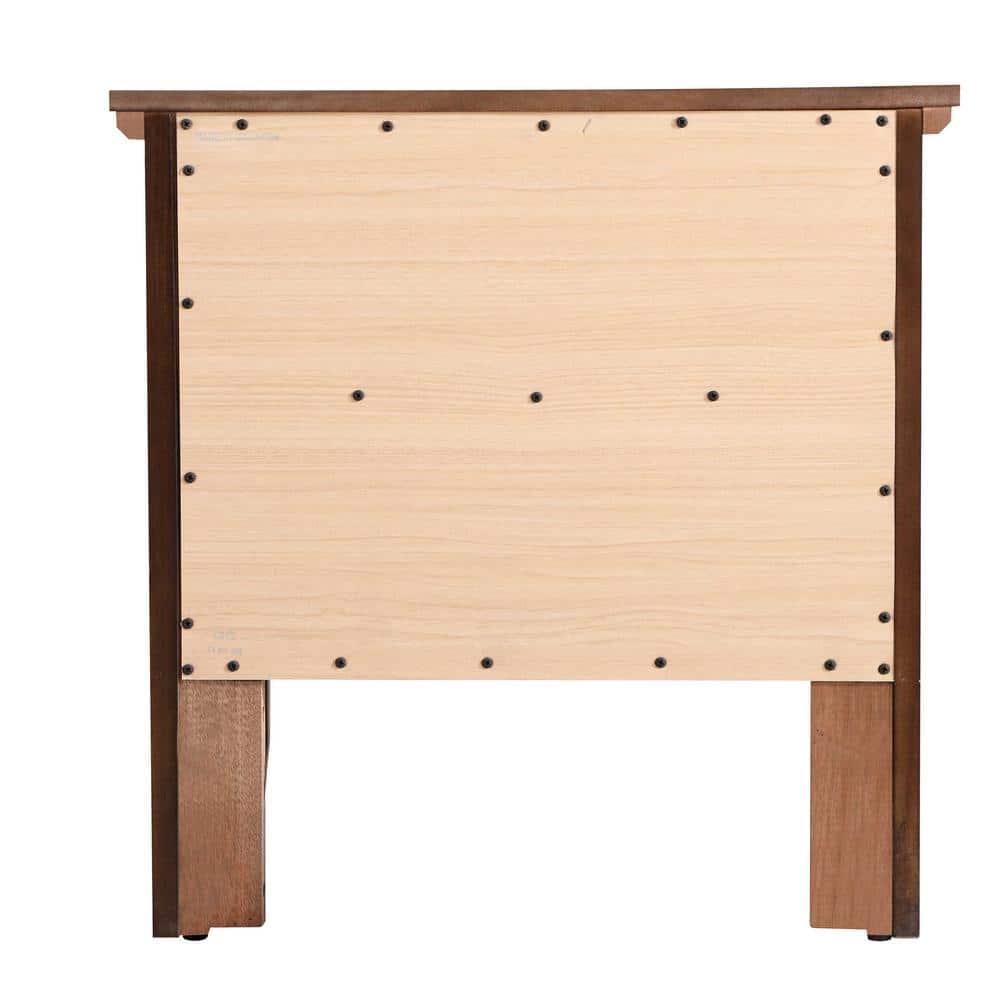 Passion Furniture Primo 2-Drawer Espresso Nightstand (24 in. H x 19 in. W x 15.5 in. D)