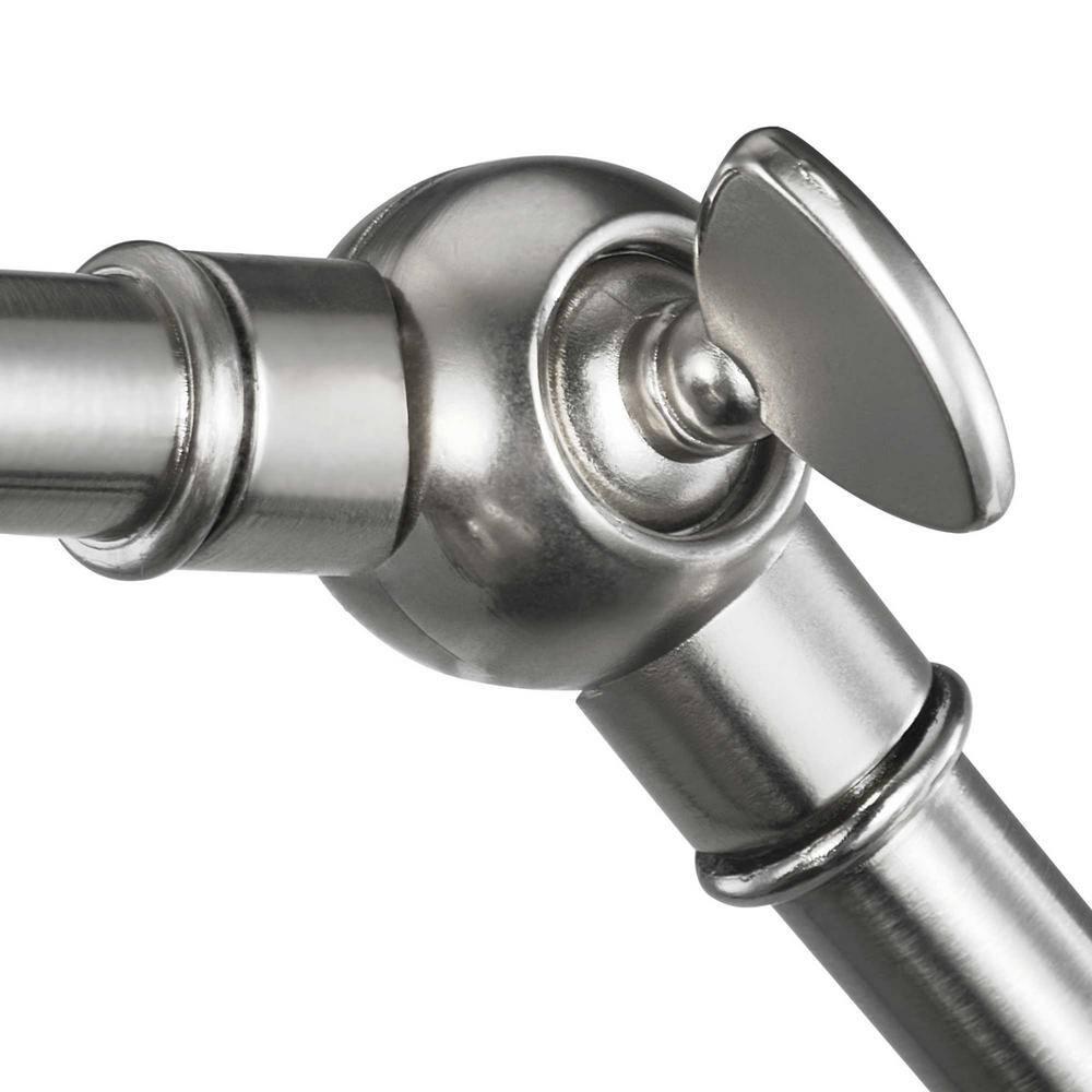 Progress Lighting Hinton 1-Light Swing Arm Wall Bracket, Brushed Nickel, Metal Shade