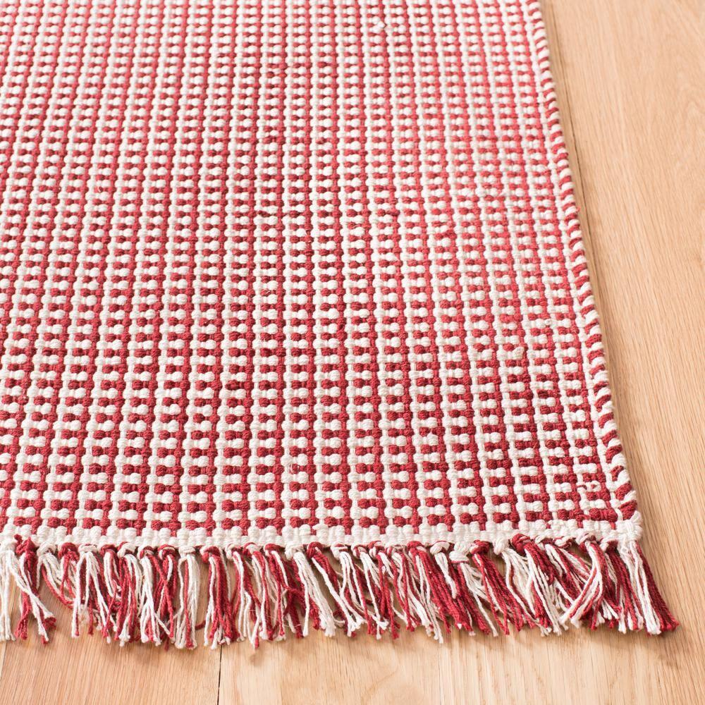 Montauk MTK340 Hand Woven Indoor Accent Rug - Ivory/Red - 4'x4' - Safavieh