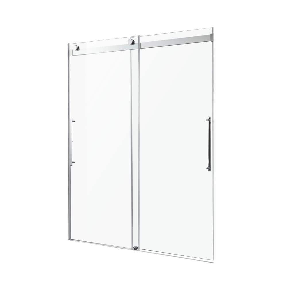 Anzzi Sd-Frls05901 Stellar 76" High X 48" Wide Sliding Frameless Shower Door - Chrome