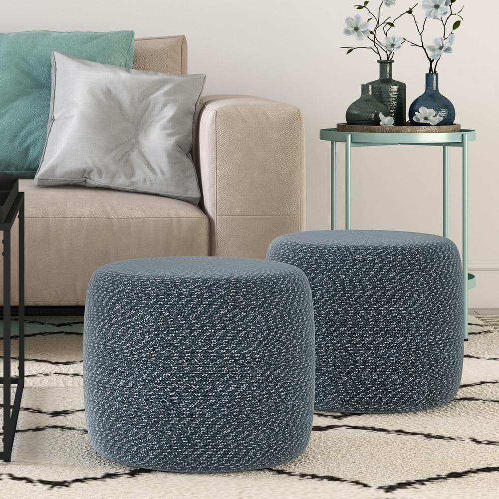 Simpli Home Bayley Upholstered Pouf