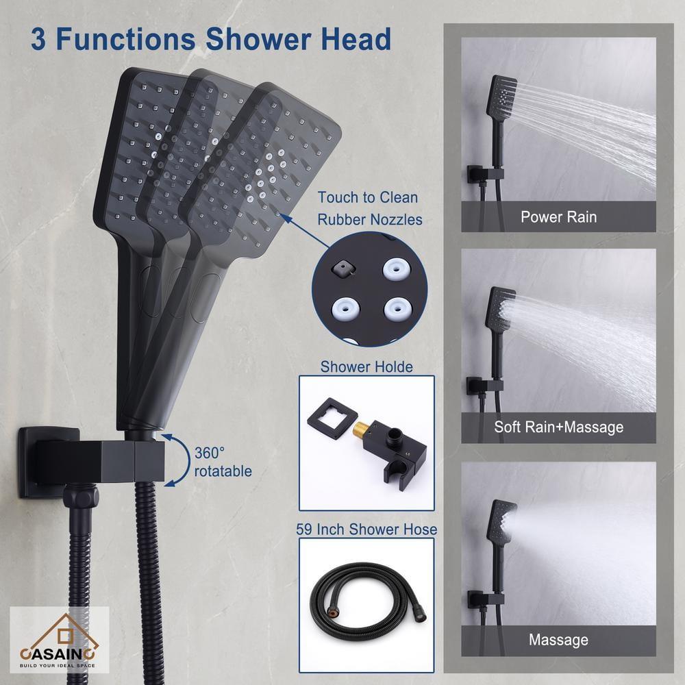 Shower Faucets & Systems All-In-One Kit with Rough in-Valve