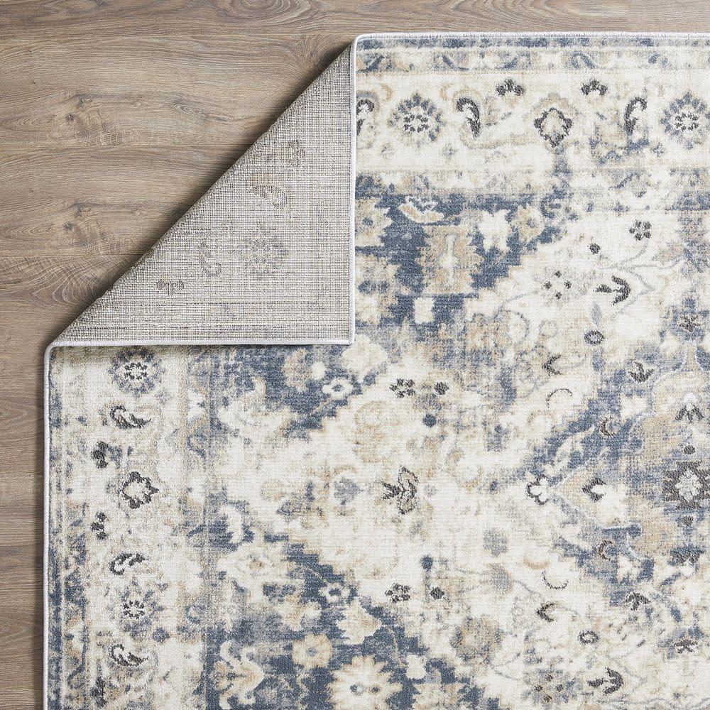 Loomaknoti Kehleigh Zofionz 5' x 7' Beige Oriental Indoor Area Rug