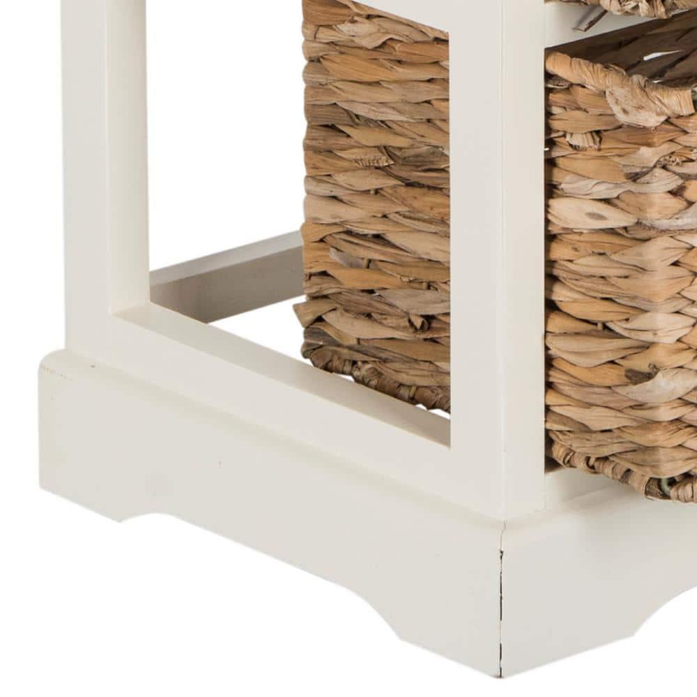 Dovecove White 5-Drawer Wicker Basket Storage Tower (Fully Assembled) | Wayfair