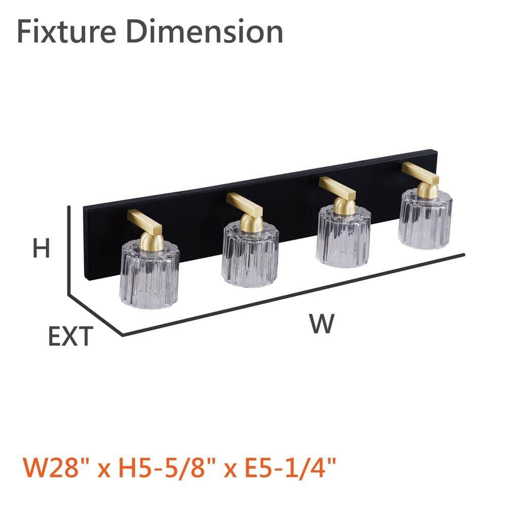 Aspen Creative Corporation 4 - Light Vanity Light
