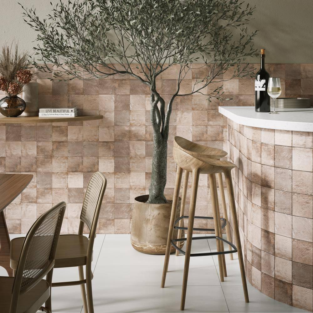 Vario 5.11 In. X 5.11 In. Textured Ceramic Wall Tile (6.09 Sq. Ft. / Case)