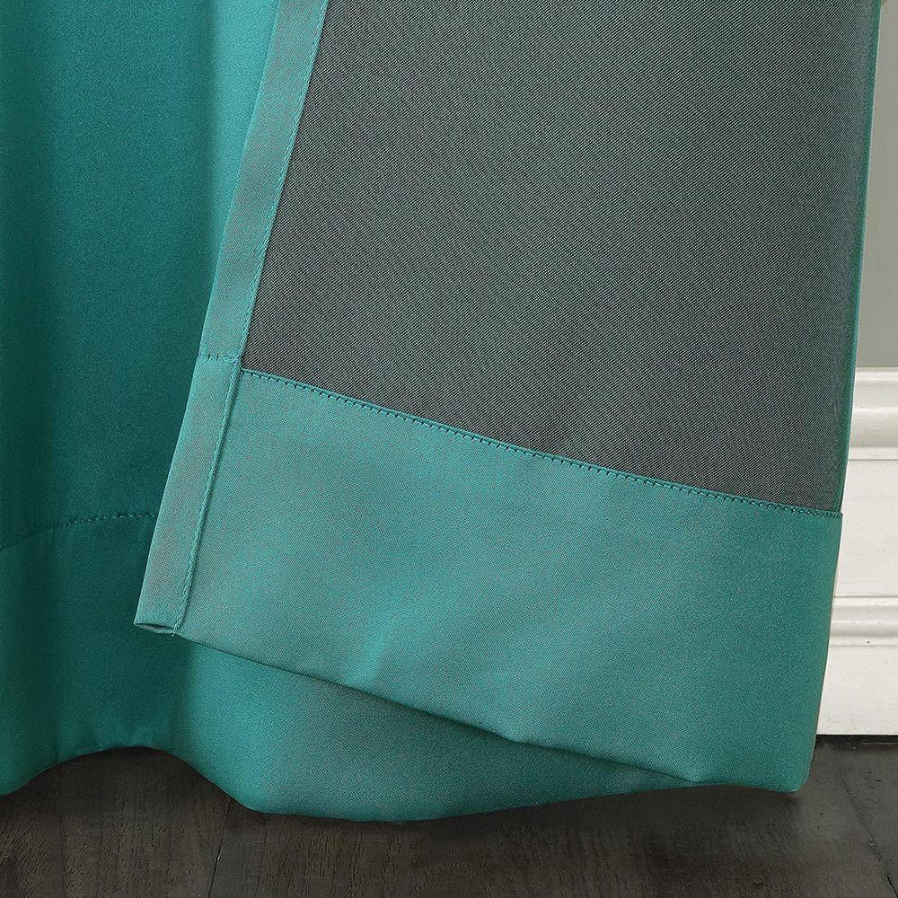 Sun Zero Grommet Room Darkening Curtain Panel, 40.0" X 84.0", 40"X84", Marine