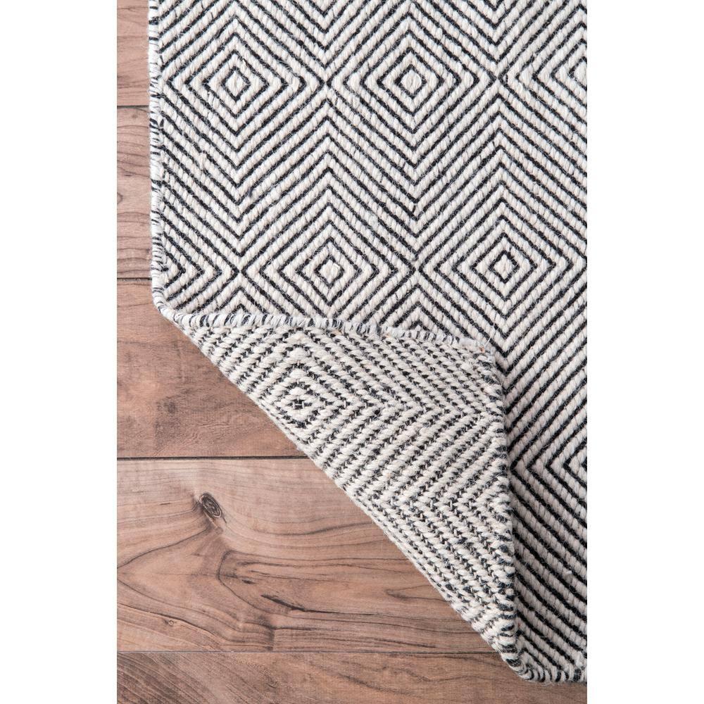 Nuloom Ago Diamond 3x5 Wool Accent Indoor Area Rug for Living Room Bedroom Dining Room Entryway Kitchen, Ivory