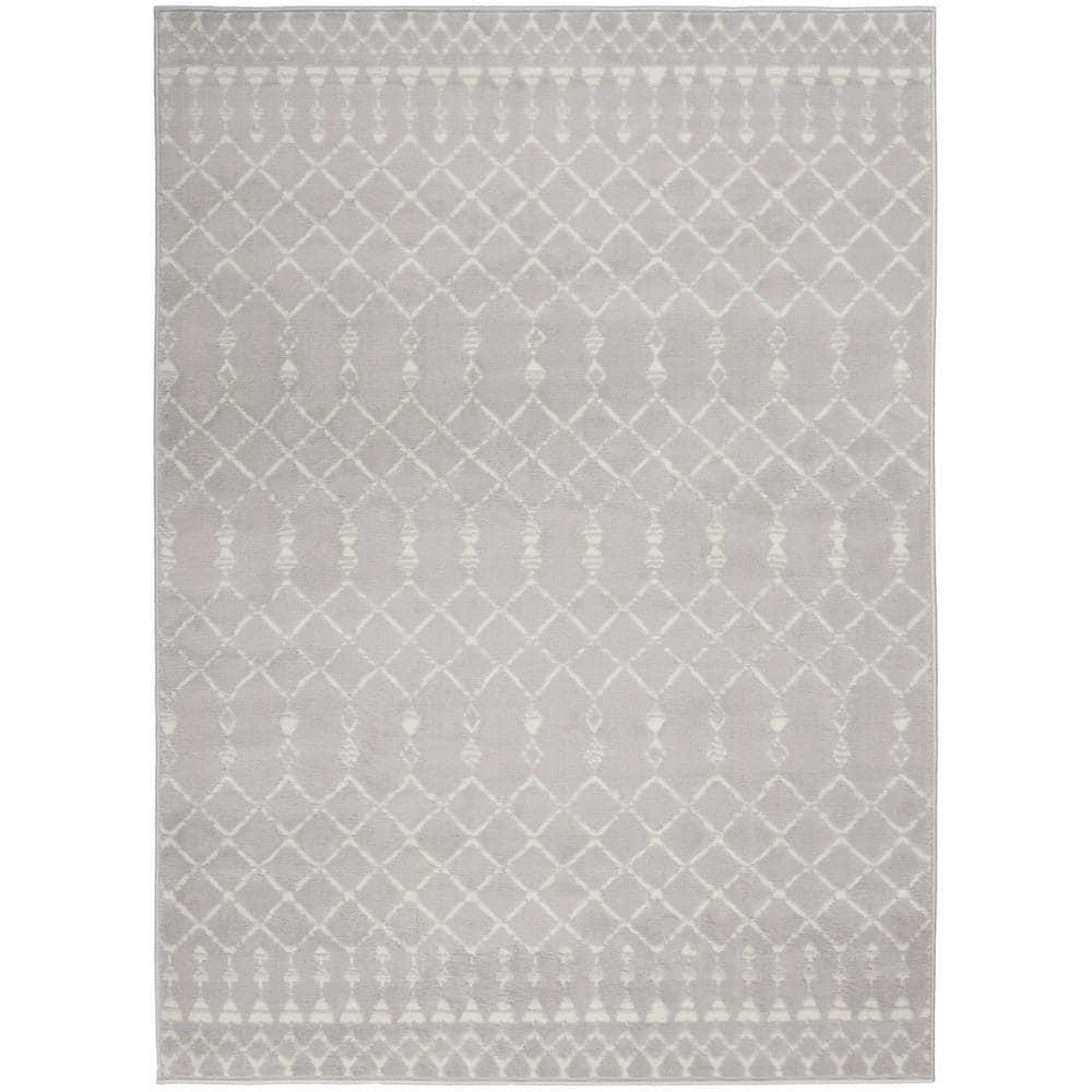 Nourison Whimsicle WHS02 Indoor only Area Rug - Grey 6' x 9'