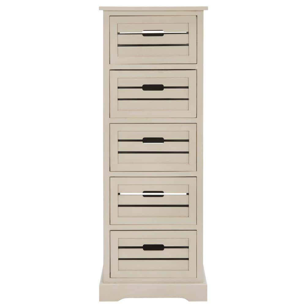Samara 5 Drawer Cabinet - AMH5714 - Vintage Grey - Safavieh Couture