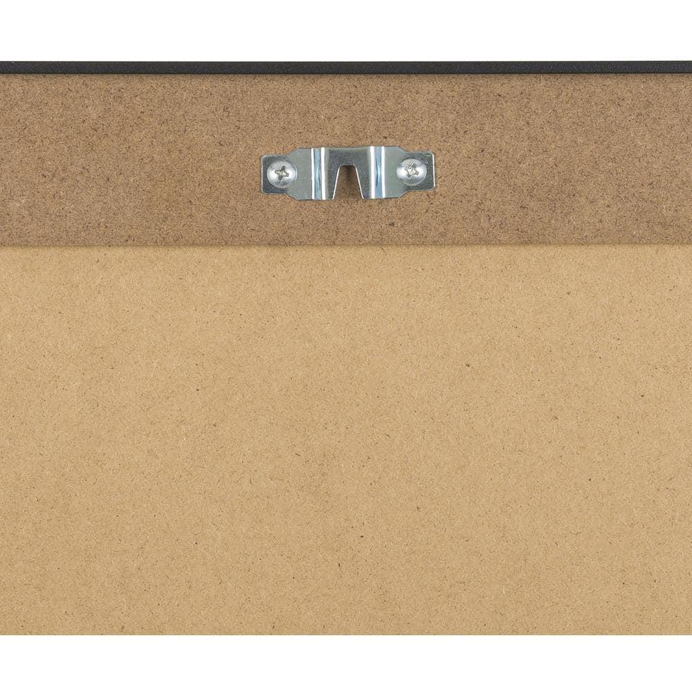 Elegant Rectangular Silver & Gold Brushed Metal Mirror 41"x30"