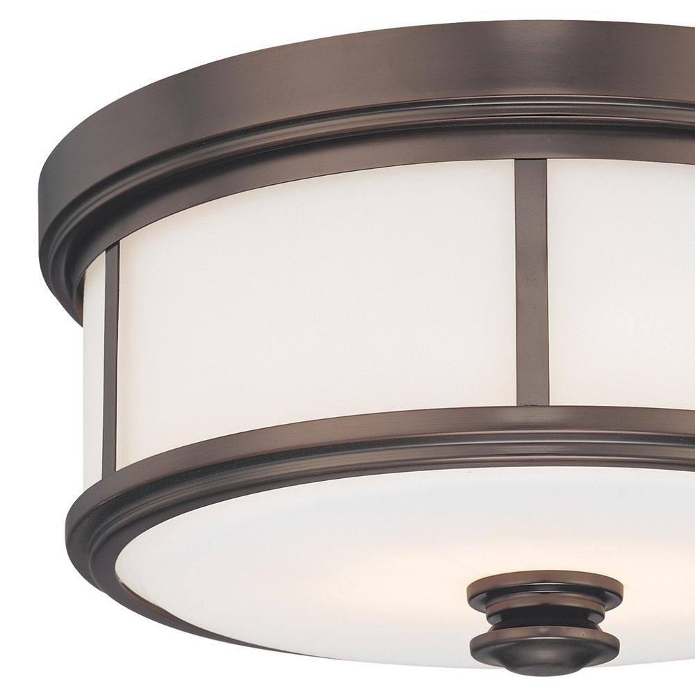 Harvard Court Glass Flush Mount
