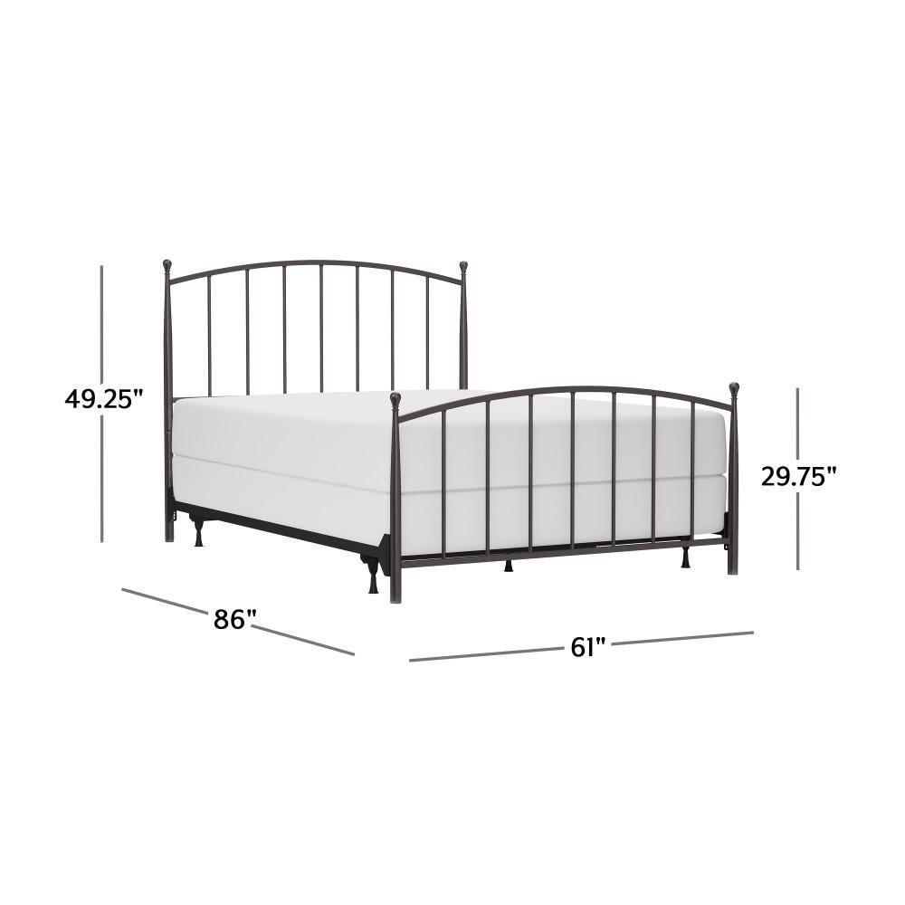 Hillsdale Furniture Warwick Gray Bronze Metal Queen Bed