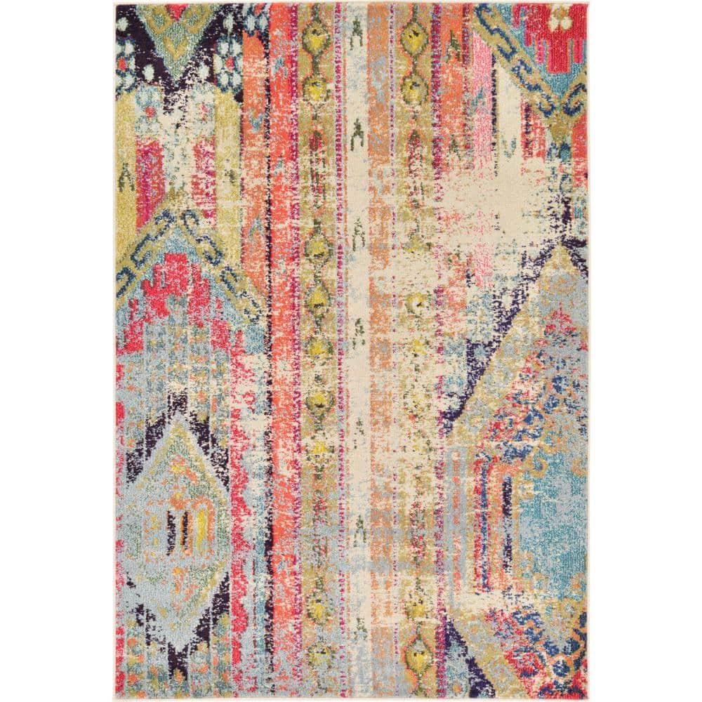 Unique Loom 4' 1 x 6' 1 Multi Sedona Yosemite Area Rug