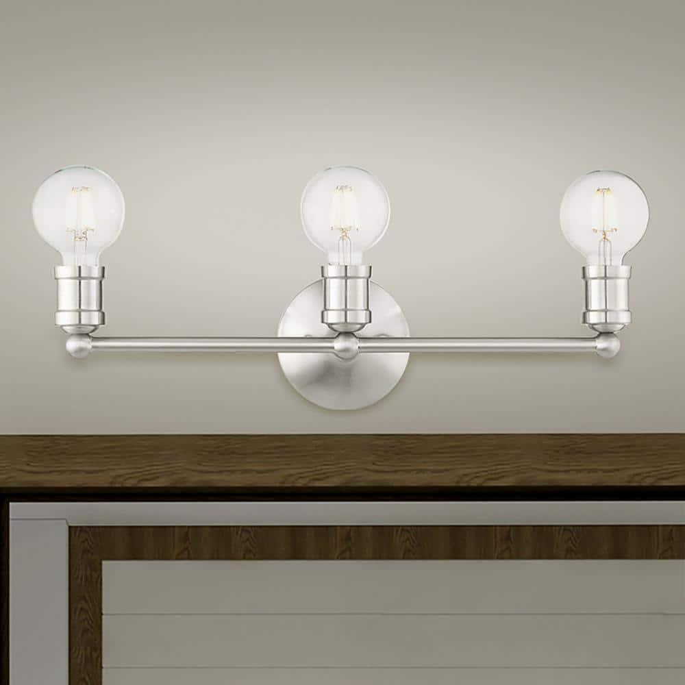 Livex Lighting Lansdale 3 - Light Vanity in  Brushed Nickel