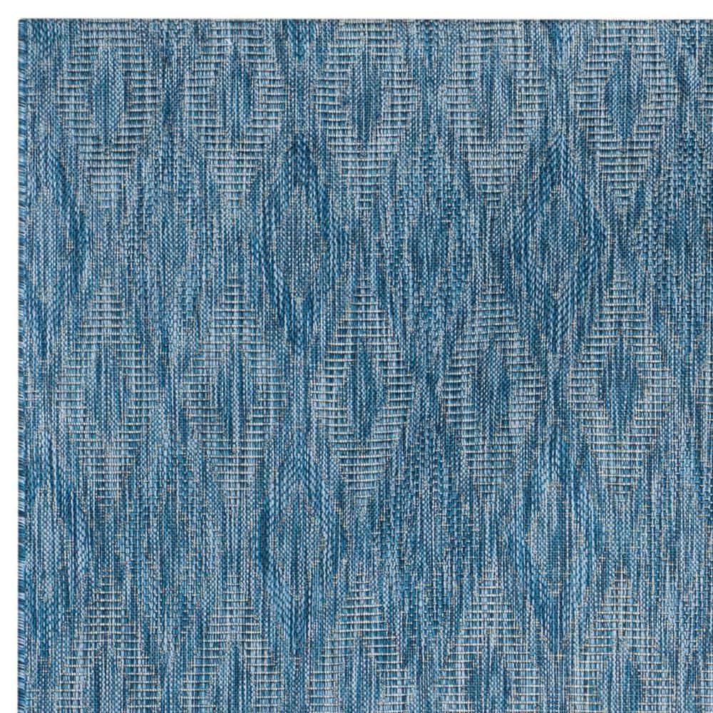Courtyard CY8522 Power Loomed Indoor and Outdoor Area Rug - Navy/Navy - 8'x11' - Safavieh