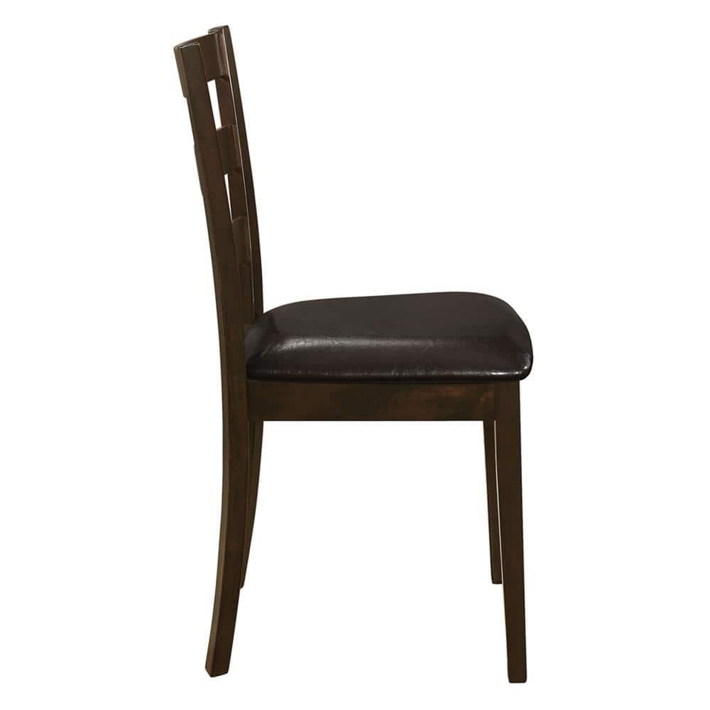 Monarch Specialties Guillen 5-piece Dining Set with Bench Cappuccino and Dark Brown