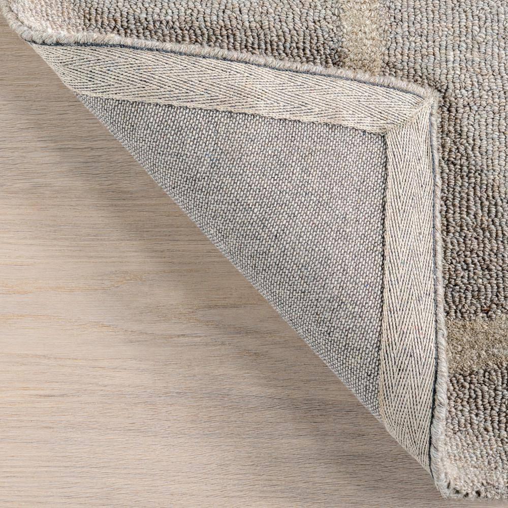Nuloom James Geometric 5x8 Wool Indoor Area Rug for Living Room Bedroom Dining Room Kitchen, Grey