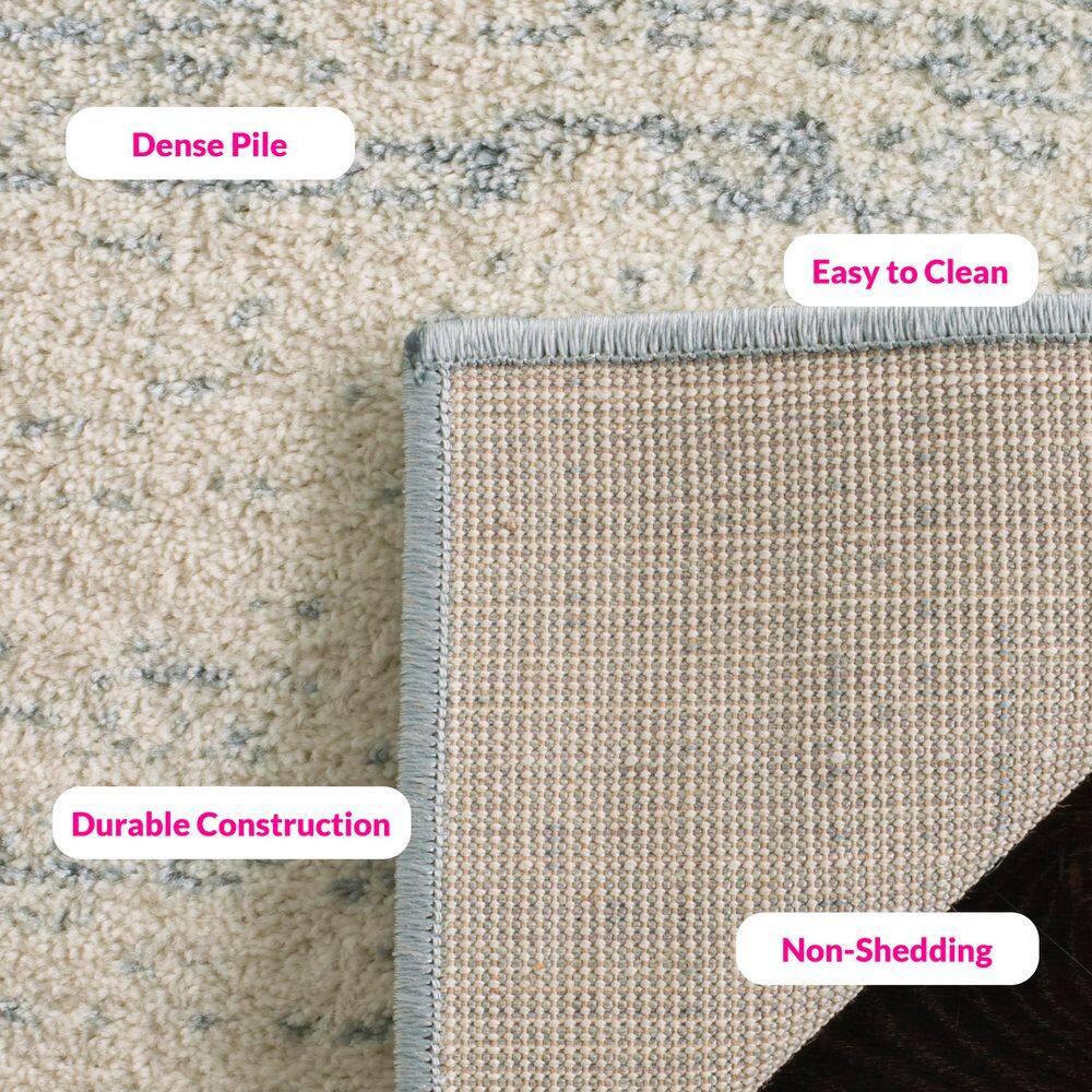 SAFAVIEH Adirondack Esmond Striped Area Rug, Slate/Cream, 10' x 14'