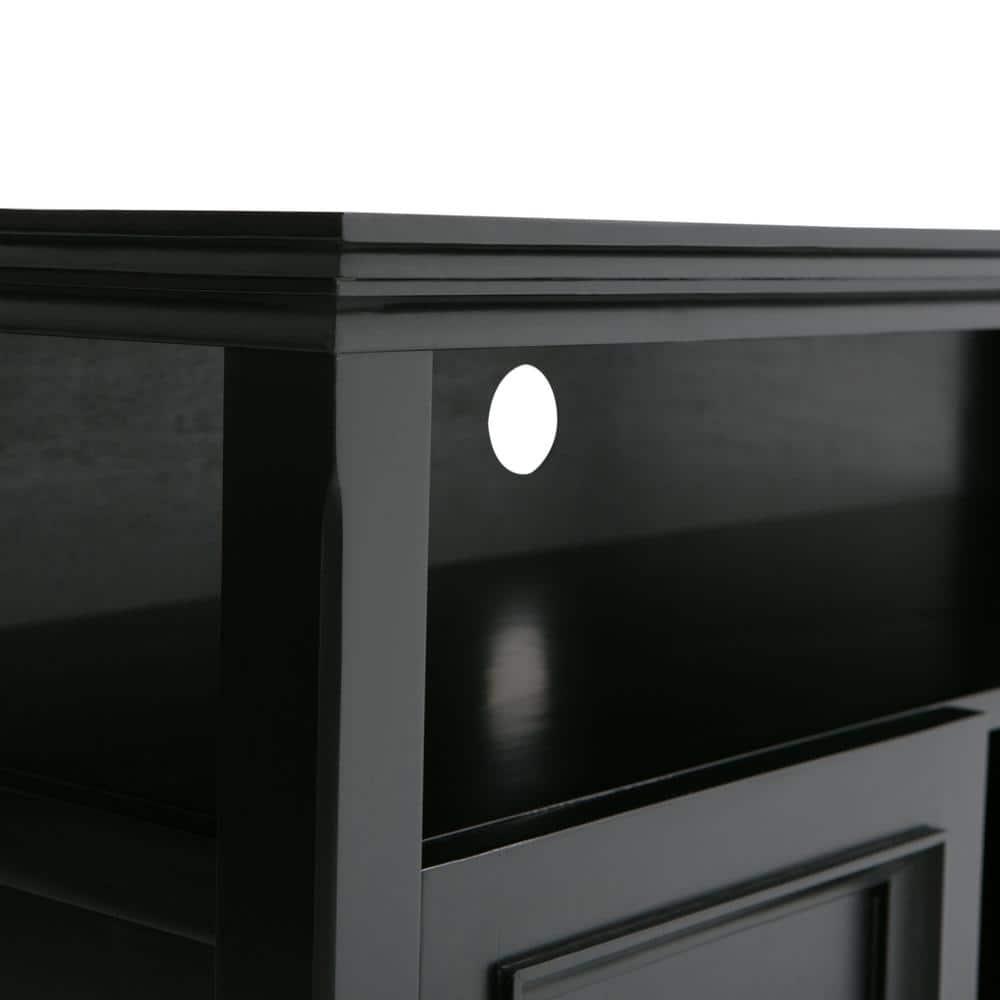 Simpli Home Amherst 54" TV Stand in Black