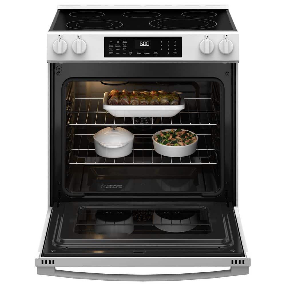 GE 30" Slide-In Electric Convection Range