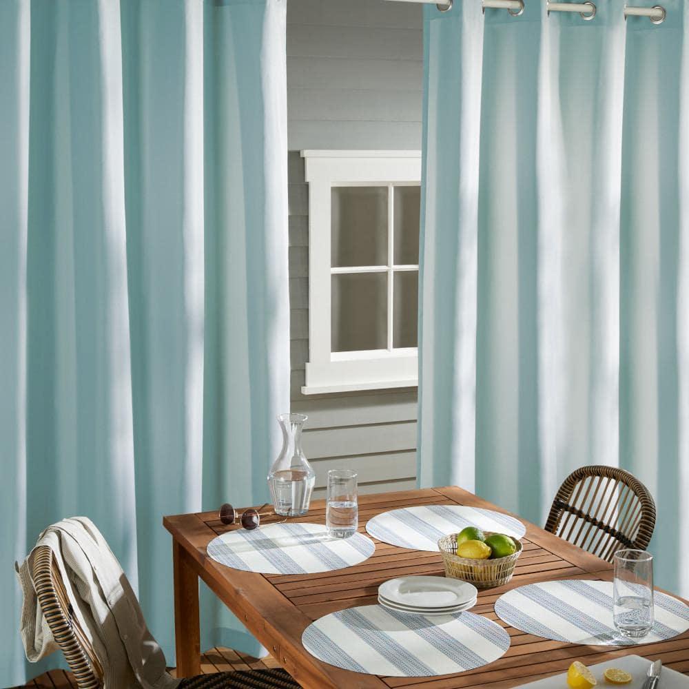 Cabana Solid Heavyweight Indoor Outdoor Curtains