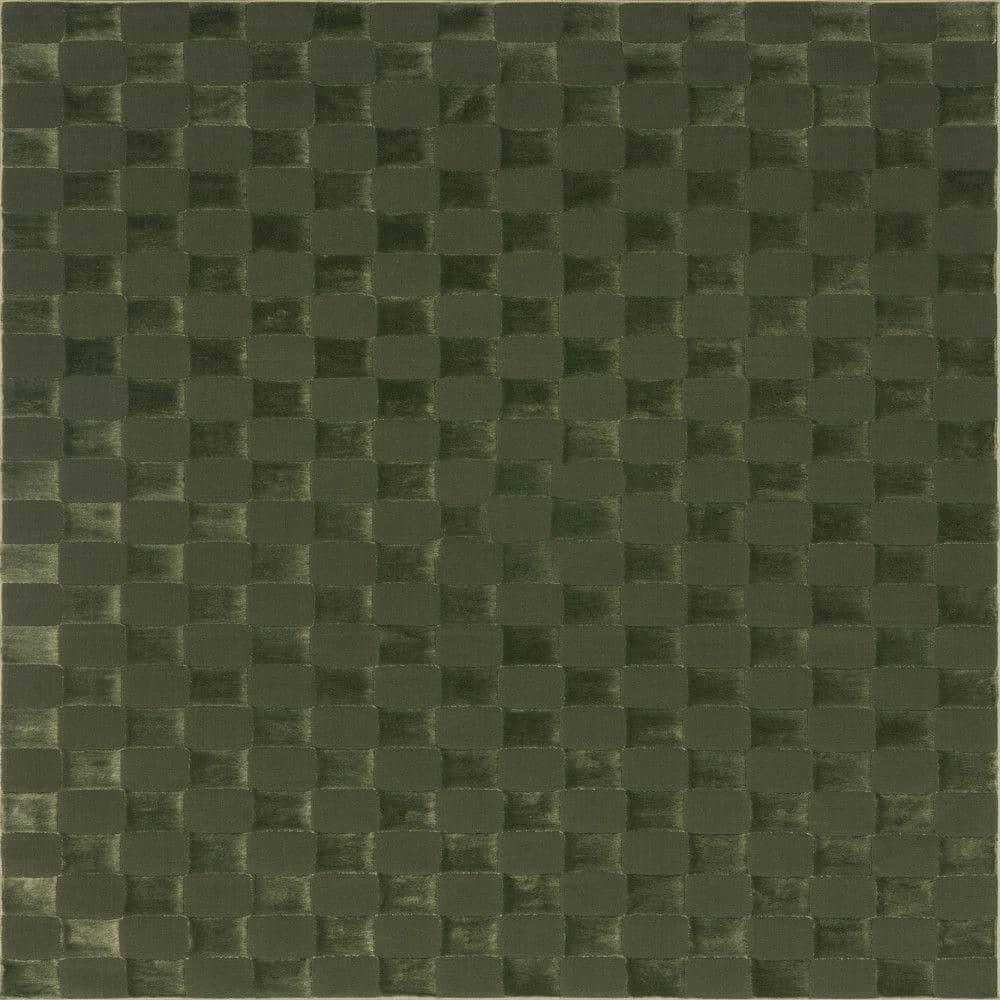 Nuloom Alaiya Checkered Pet Friendly Textured Machine Washable Area Rug, 3' x 5', Green