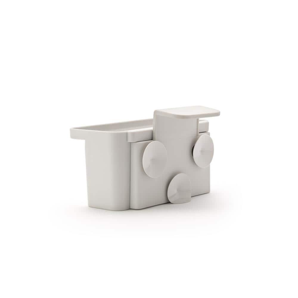 Sinkside In-Sink (Light Gray) Plastic Organizer (with Suction Cups)
