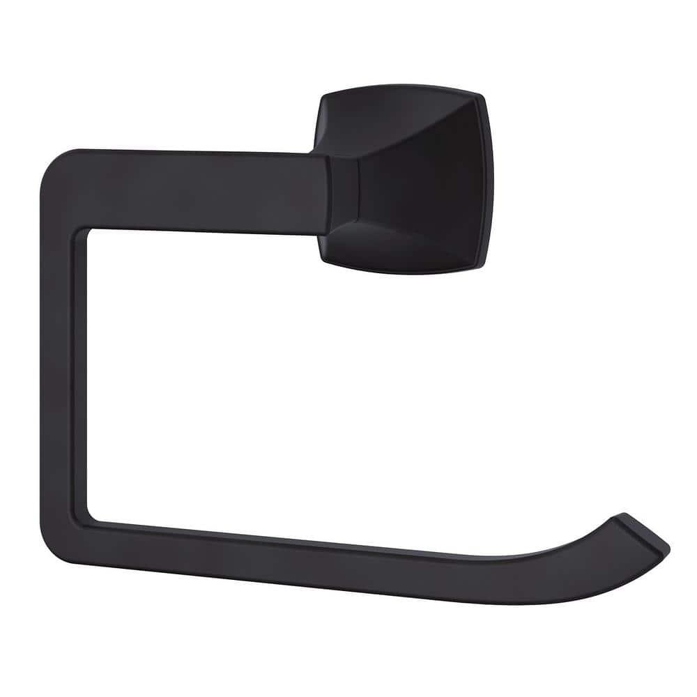 Matte Black Square Wall Mounted Towel Ring