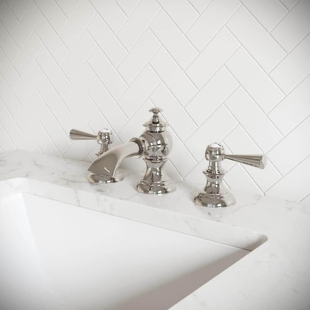 Widespread 2-handle Bathroom Faucet with Drain Assembly