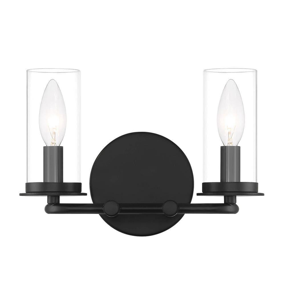 Hudson Heights 11" Matte Black Dimmable Vanity Light