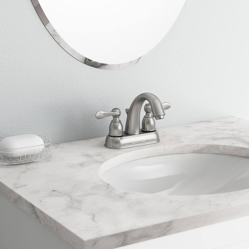 Windemere Centerset Bathroom Faucet with Drain Assembly, 2-handle Bathroom Sink Faucet