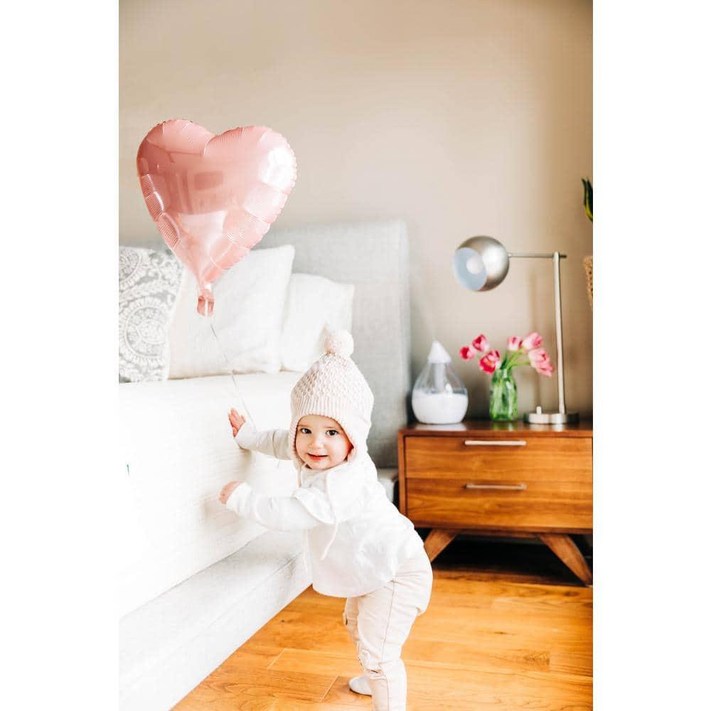 Crane USA Droplet Cool-Mist Humidifier with Vapor Tray, 0.5. Gal. - Clear & White