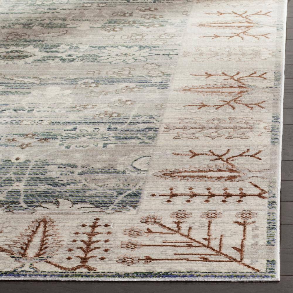 Gray Rectangular 8' x 10' Reversible Synthetic Rug