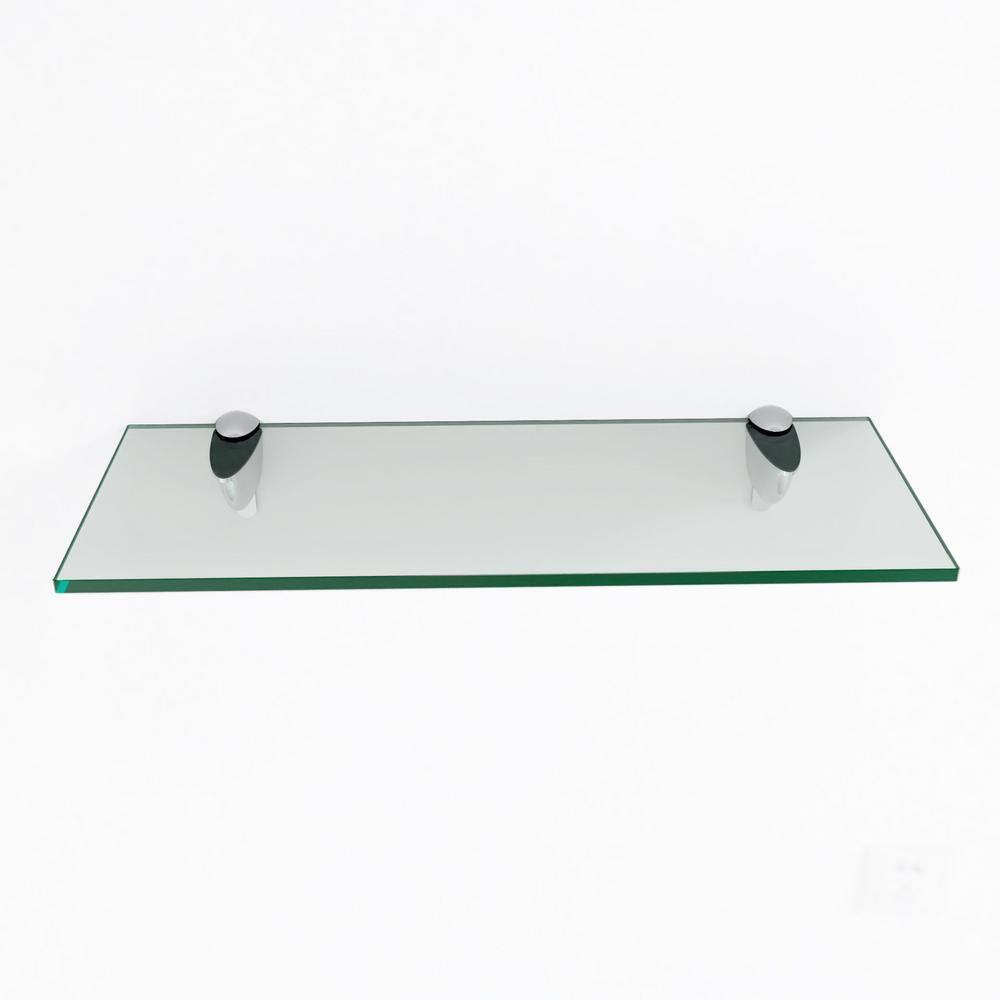 Latitude Run® Glass Accent Shelf with Adjustable Shelves