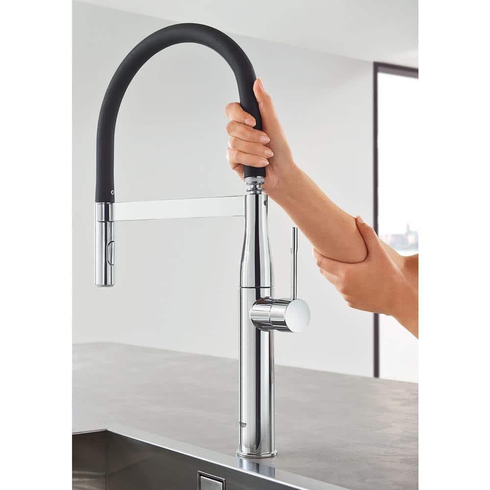 Essence New Single Handle Kitchen Faucet with SilkMove® and with Accessories