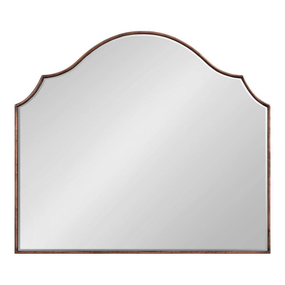 Kate & Laurel All Things Decor 28"x32" Leanna Framed Arch Wall Mirror Bronze