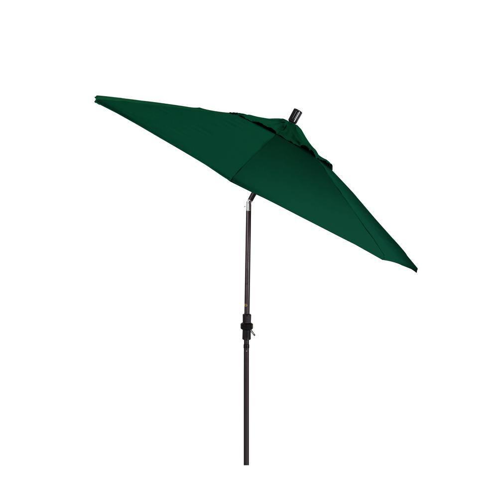California Umbrella 9' Patio Umbrella in Forest Green