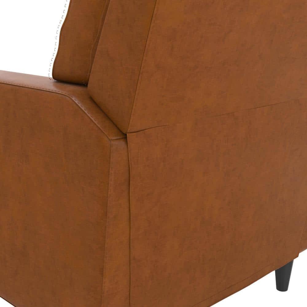 Novogratz Lana 30.5" Wide Faux Leather Pushback Recliner