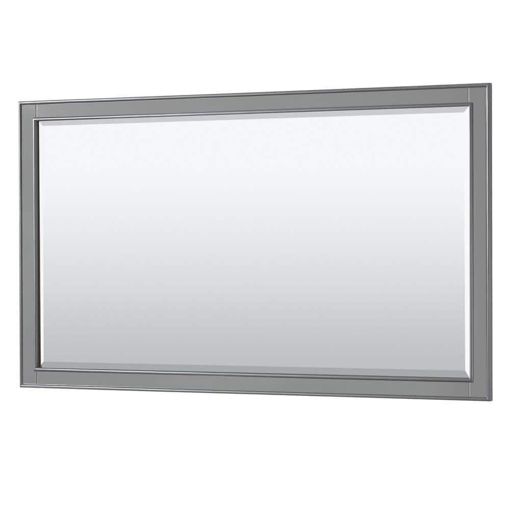 Wyndham Collection Deborah 60'' Single Bathroom Vanity with Marble Top with Mirror