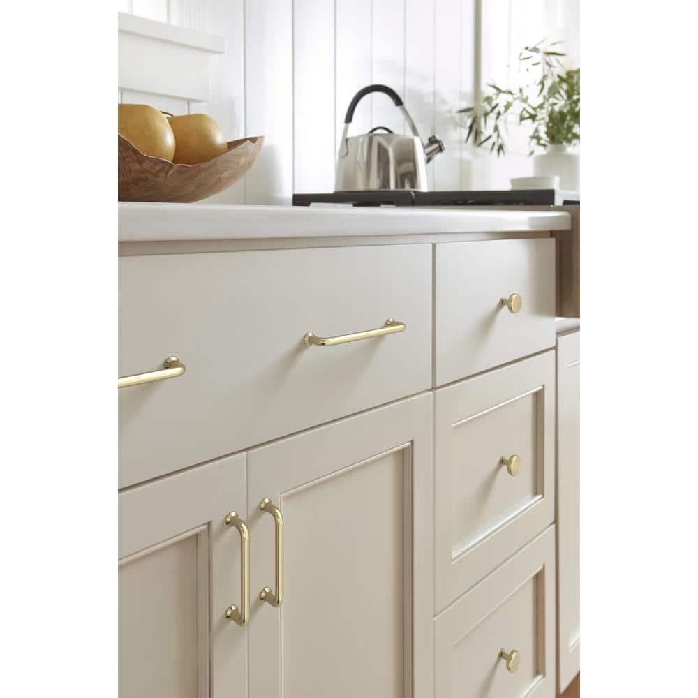 Amerock Radius 3-3/4 inch (96mm) Center-to-Center Golden Champagne Cabinet Pull