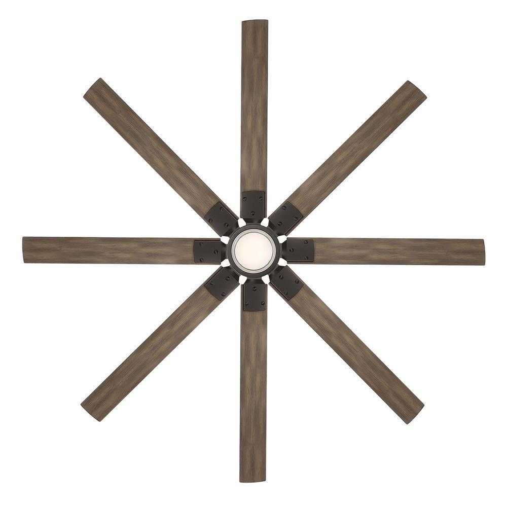 Modern Forms Renegade 8 - Blade Outdoor / Indoor Smart Ceiling Fan with Remote Control and LED Light Kit Included