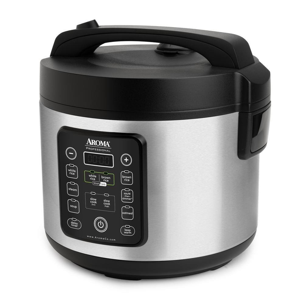 Aroma SmartCarb® 10-Cup (Uncooked) / 20-Cup (Cooked) Cool Touch Rice Cooker, Stainless Steel, 5 Qt & Reviews | Wayfair
