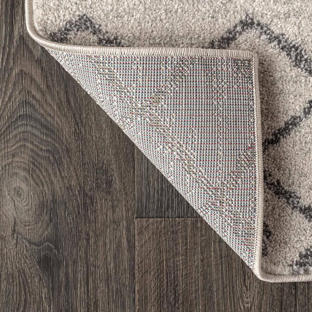4'x6' Aksil Moroccan Beni Souk Area Rug, Cream/Gray - JONATHAN Y