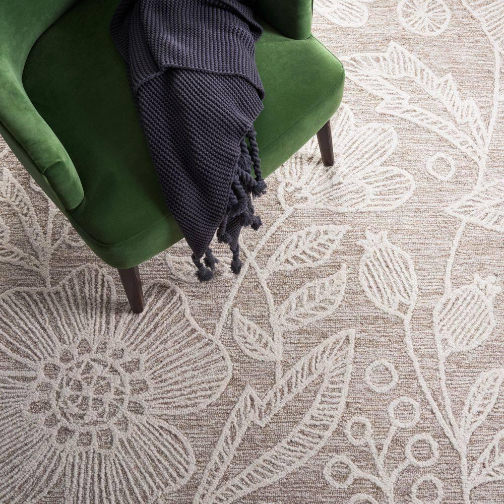 Jardin JAR727 Hand Tufted Area Rug - Natural/Ivory - 4'x6' - Safavieh.