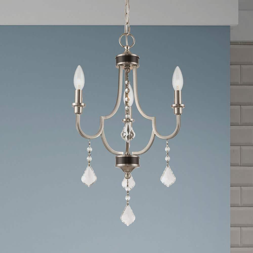 Livex Lighting Glendale 3 - Light Chandelier in  Brushed Nickel