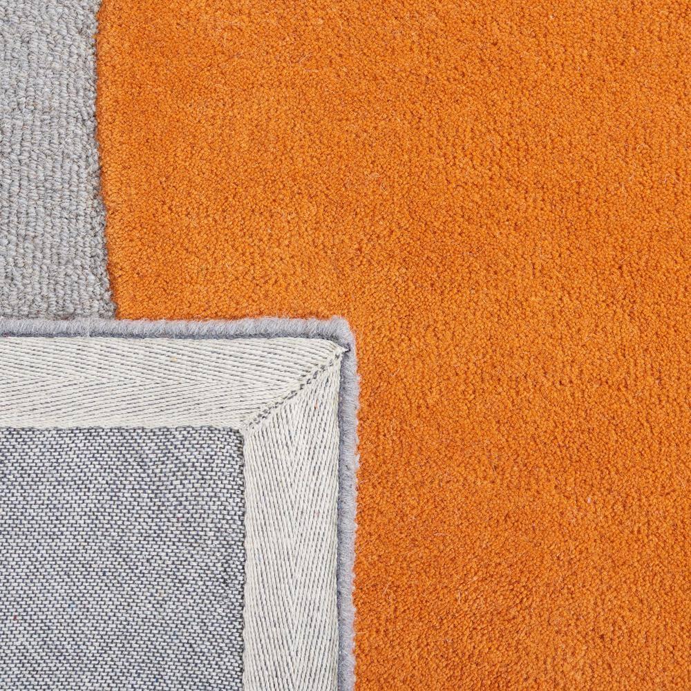 Rodeo Drive RD860 Hand Tufted Area Rug - Gray/Rust - 3'x5' - Safavieh.
