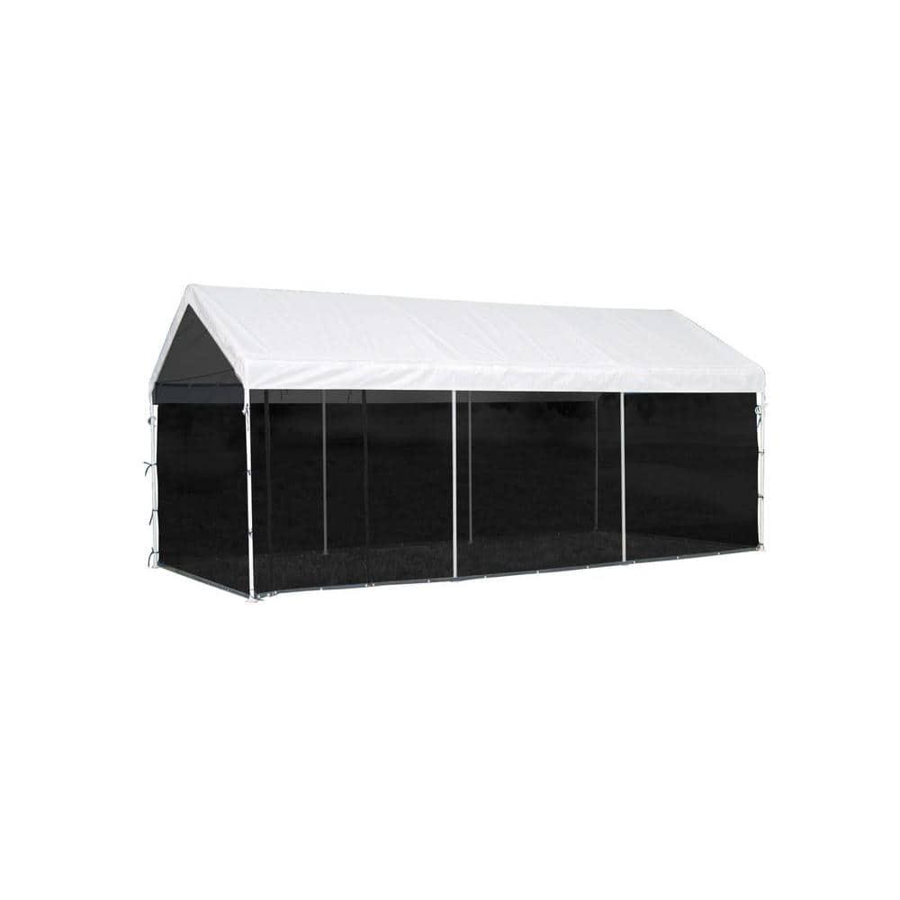 ShelterLogic MaxAP ShelterLogic Black Fabric Screen for Canopy